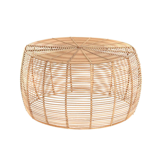 Masa de Cafea DKD Home Decor Natural Metal polipropilenă 70 x 70 x 38 cm