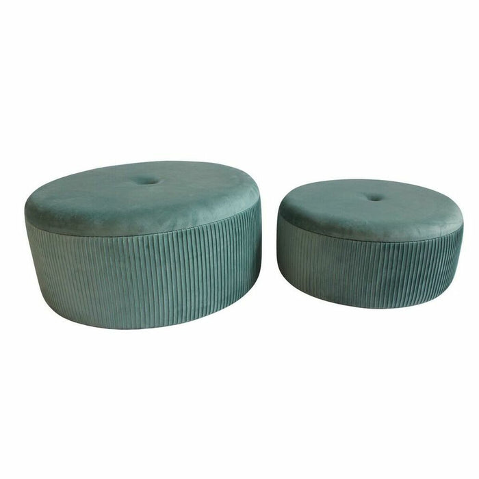 Suport pentru Picioare DKD Home Decor Verde Lemn MDF Кадифе 70 x 70 x 28 cm