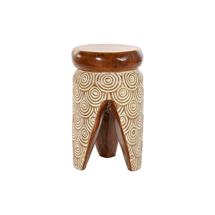 Masa laterală DKD Home Decor Natural Alb Lemn de albasia (29 x 29 x 49 cm) (30 x 30 x 50 cm)