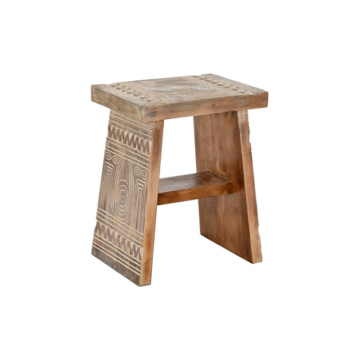 Masa laterală DKD Home Decor Alb Natural 40 x 30 x 50 cm 41 x 30,5 x 50 cm
