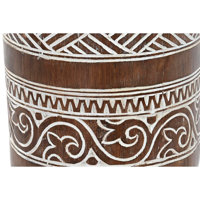 Masa laterală DKD Home Decor Alb Natural 28 x 28 x 50 cm 29 x 29 x 50 cm