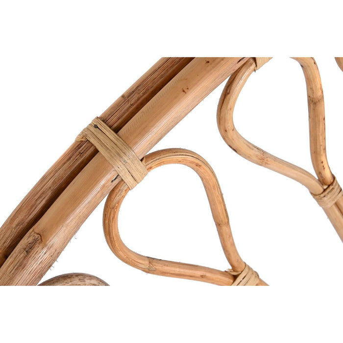 Tăblie de Pat DKD Home Decor Natural Floarea-soarelui Lemn Ratan 178 x 4 x 90 cm 178 x 4 x 127 cm