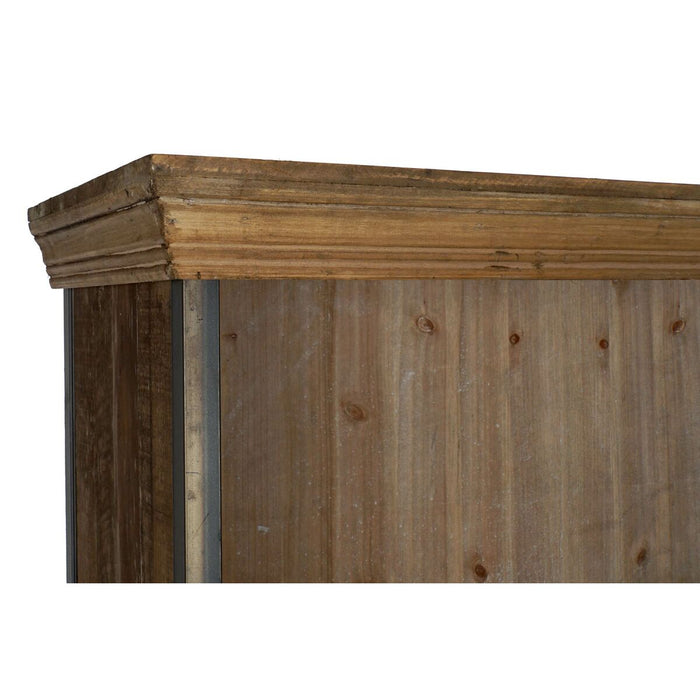 Stand Prezentare DKD Home Decor Metal Lemn Reciclat (127 x 36 x 202 cm)