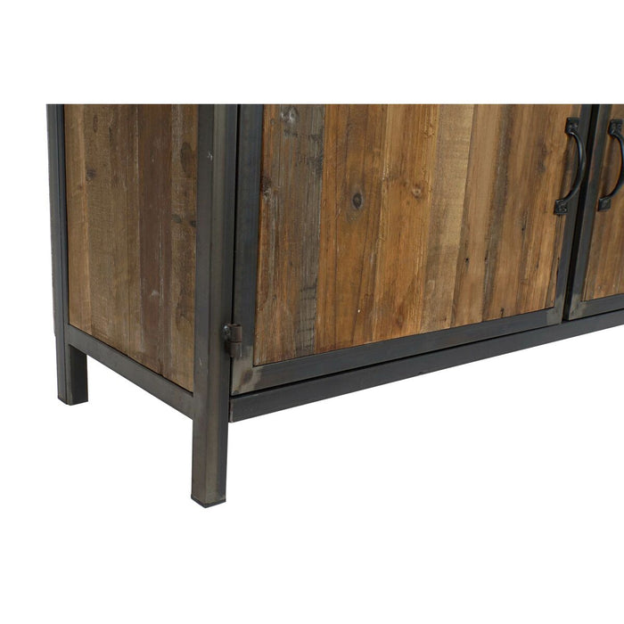 Stand Prezentare DKD Home Decor Metal Lemn Reciclat (127 x 36 x 202 cm)