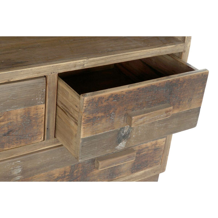 Raft DKD Home Decor Maro Maro închis Lemn Reciclat (80 x 41 x 181 cm)