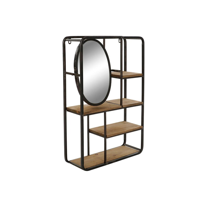 Raft DKD Home Decor Lemn Metal Lemn MDF 39,5 x 13,5 x 60 cm