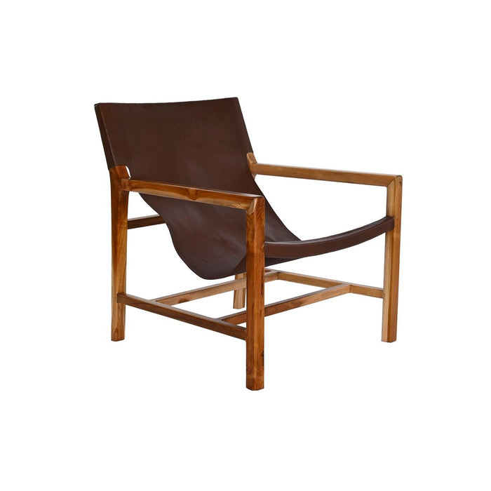 Fotoliu DKD Home Decor Natural Maro închis Tec 66 x 73 x 77 cm