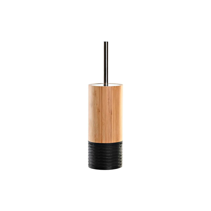 Perie pentru toaletă DKD Home Decor Negru Natural Bambus 10 x 10 x 36,8 cm