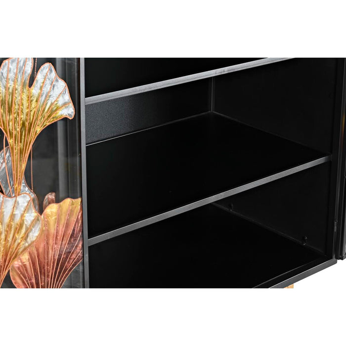 Servantă DKD Home Decor Galben Negru Roz Maro închis 135 x 38 x 95 cm