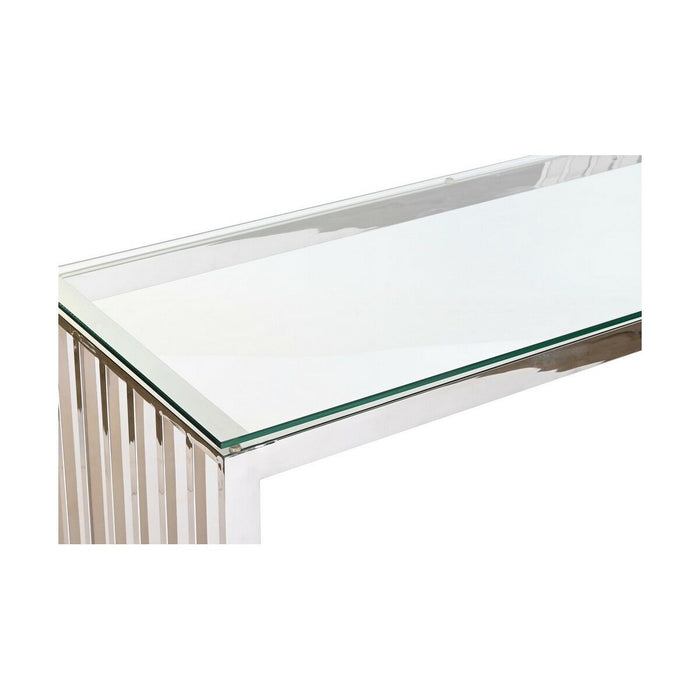 Consolă DKD Home Decor Geam Argintiu Transparent Oțel 120 x 45 x 78 cm