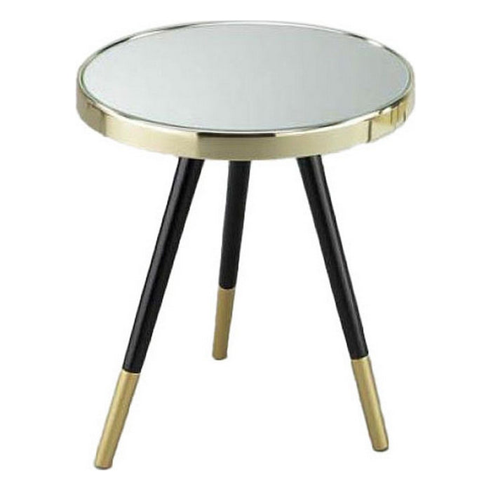 Masa laterală DKD Home Decor Oglindă Auriu* Oțel (42,5 x 42,5 x 48 cm)