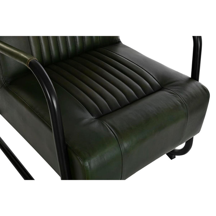Fotoliu DKD Home Decor Negru Verde Metal 62 x 82 x 84 cm