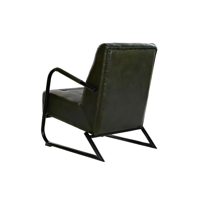 Fotoliu DKD Home Decor Negru Verde Metal 62 x 82 x 84 cm