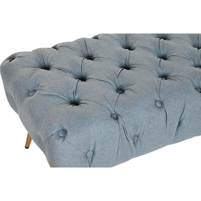 Banchetă DKD Home Decor   103 x 46 x 42 cm Albastru Auriu* Metal
