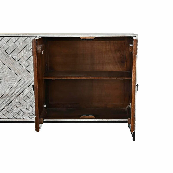 Servantă DKD Home Decor   155 x 40 x 85 cm Metal Alb Lemn de mango
