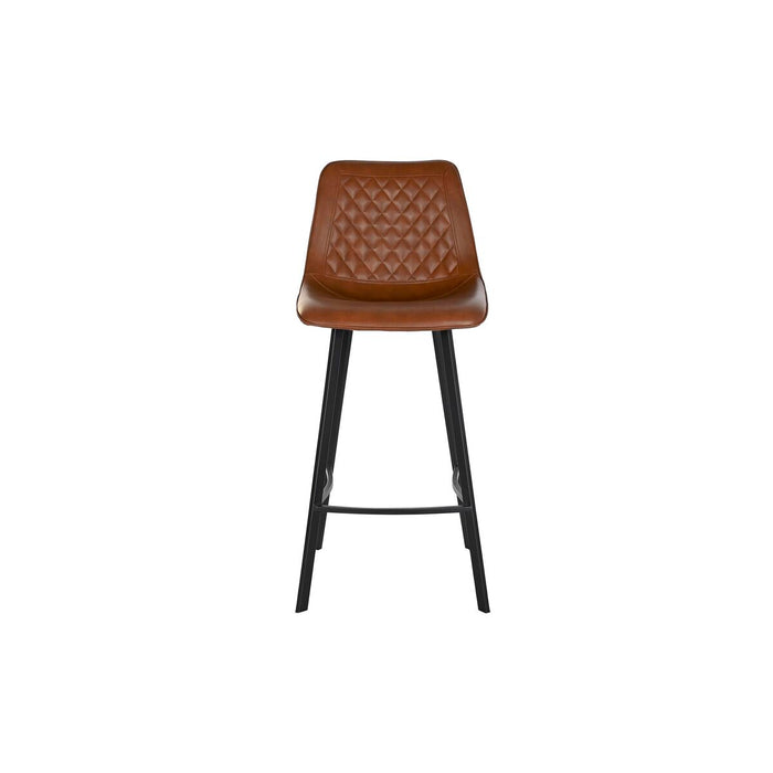 Taburet DKD Home Decor Negru Metal Cămilă Poliuretan (56 x 49 x 110 cm)