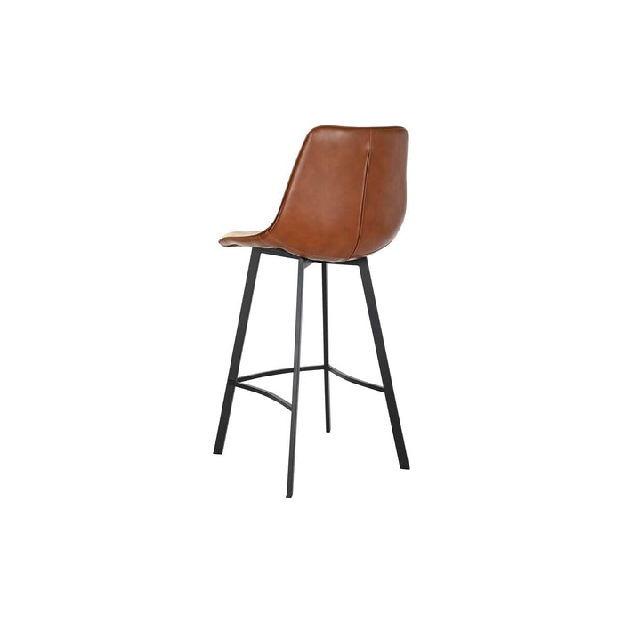Taburet DKD Home Decor Negru Metal Cămilă Poliuretan (56 x 49 x 110 cm)