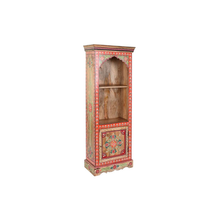 Librărie DKD Home Decor Albastru Roșu Multicolor Lemn de mango Lemn MDF 61 x 30 x 152 cm