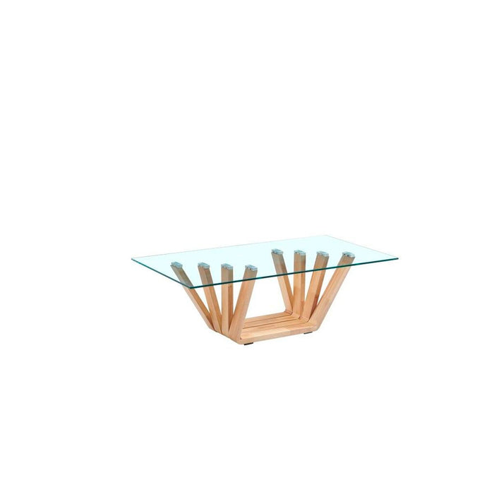 Masa de Cafea DKD Home Decor Geam nuc (130 x 70 x 42 cm)
