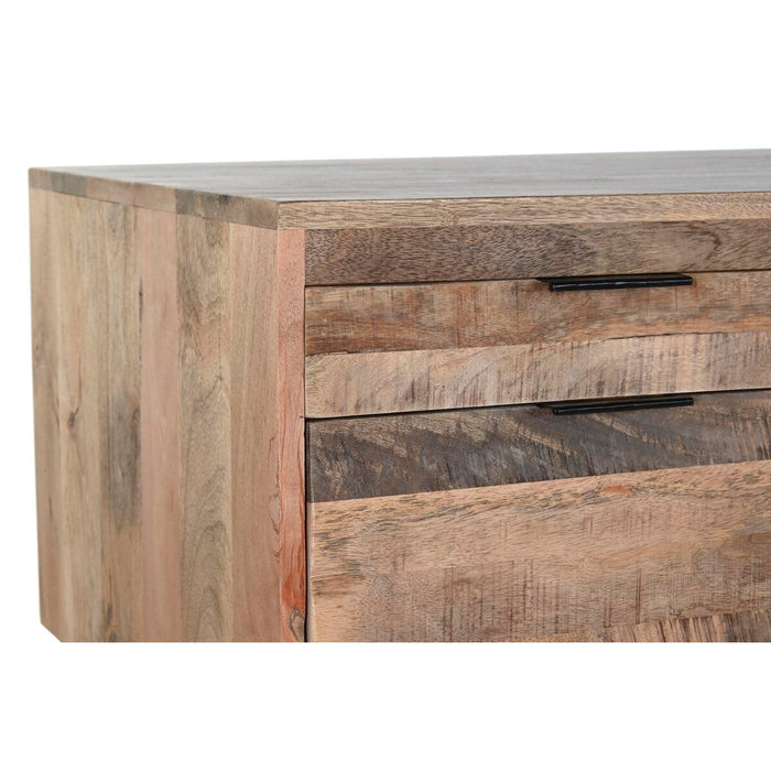 Birou DKD Home Decor Negru Natural Metal Lemn de mango 150 x 60 x 85 cm