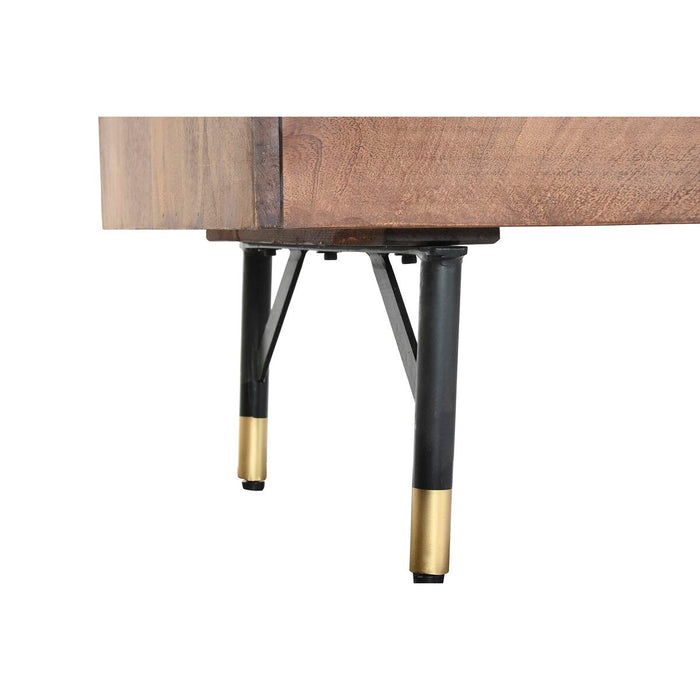 Mobilă TV DKD Home Decor Maro închis Metal Lemn de mango (130 x 45 x 60 cm)
