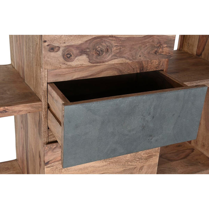 Raft DKD Home Decor Sheesham Maro Gri Natural Lemn 120 x 40 x 185 cm