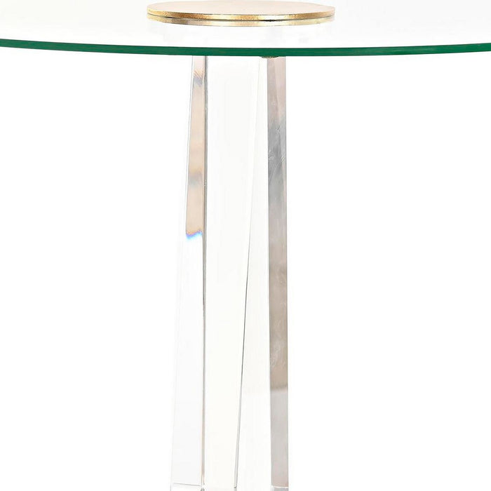 Masa laterală DKD Home Decor Auriu* Metal Acrilic (42 x 42 x 60 cm)