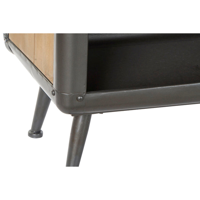 Mobilă TV DKD Home Decor 140 x 41 x 57 cm Brad Natural Metal Gri deschis