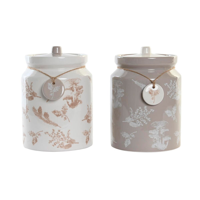 Staniu DKD Home Decor 15 x 15 x 21 cm Dolomite (2 Unități)