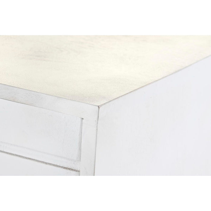 Servantă DKD Home Decor Romb Alb Alamă Lemn de mango (157 x 43 x 84 cm)