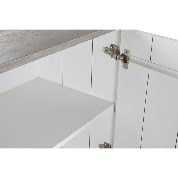 Servantă DKD Home Decor Gri Auriu* Metal Alb Lemn de mango (152 x 43 x 84 cm)