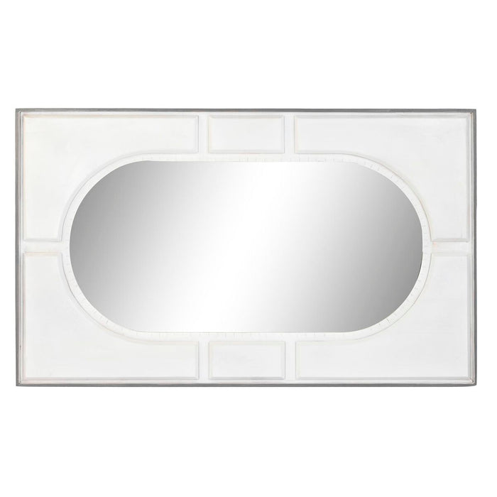 Oglindă de perete DKD Home Decor Alb Lemn de mango Romb Modern (154 x 4 x 94 cm)