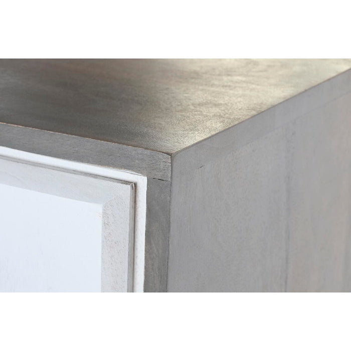 Servantă DKD Home Decor Gri Auriu* Alb Alamă Lemn de mango (93 x 41 x 114 cm)