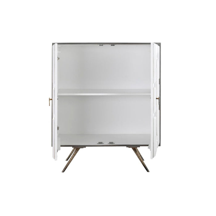 Servantă DKD Home Decor Gri Auriu* Alb Alamă Lemn de mango (93 x 41 x 114 cm)