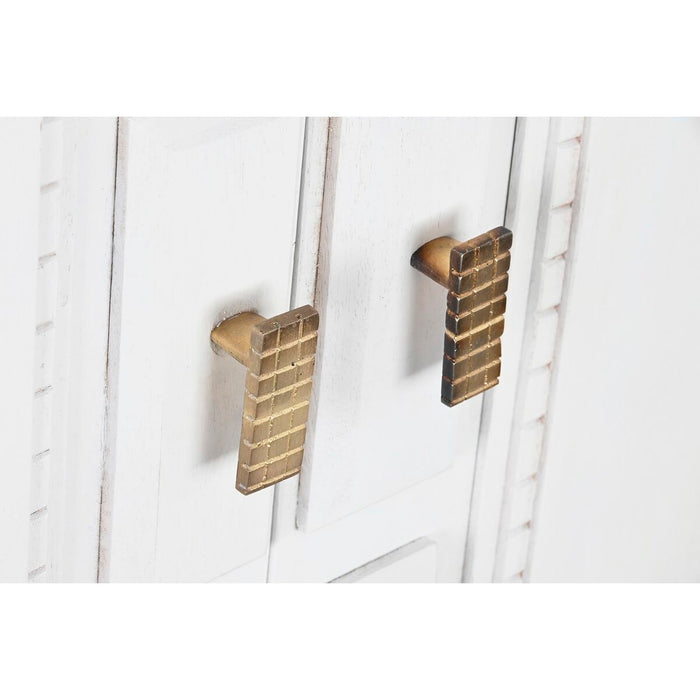 Servantă DKD Home Decor Gri Auriu* Alb Alamă Lemn de mango (93 x 41 x 114 cm)
