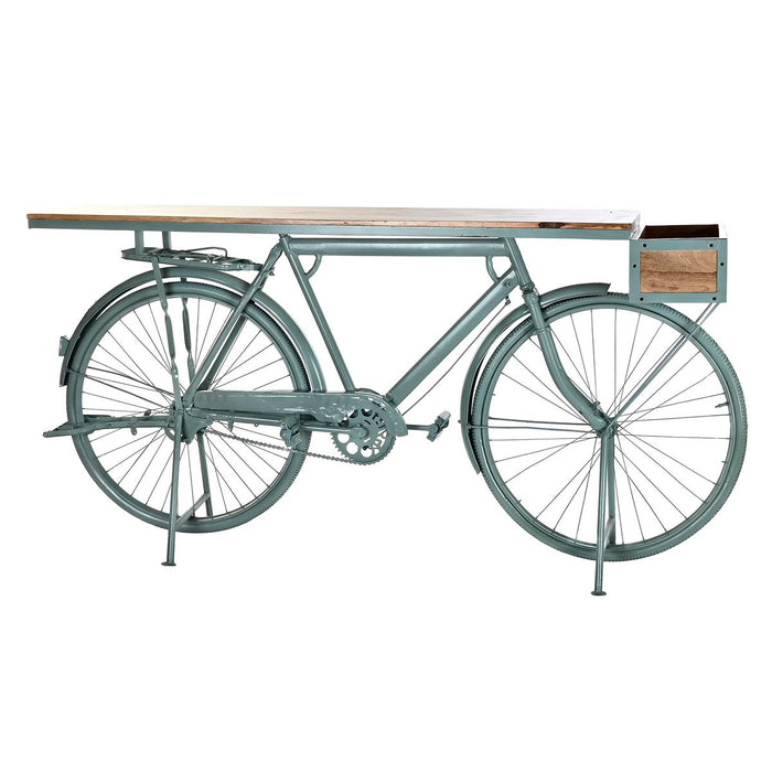 Consolă DKD Home Decor Albastru Fier Lemn de mango (195 x 40 x 91 cm)