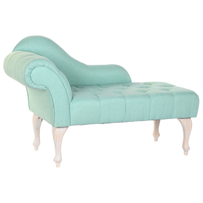 Canapea Șezlong DKD Home Decor 119 x 55 x 77 cm Lemn de cauciuc Verde