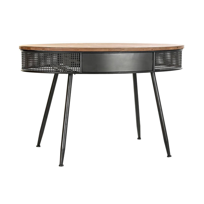 Consolă DKD Home Decor Brad Negru Metal Maro (120 x 65 x 77 cm)