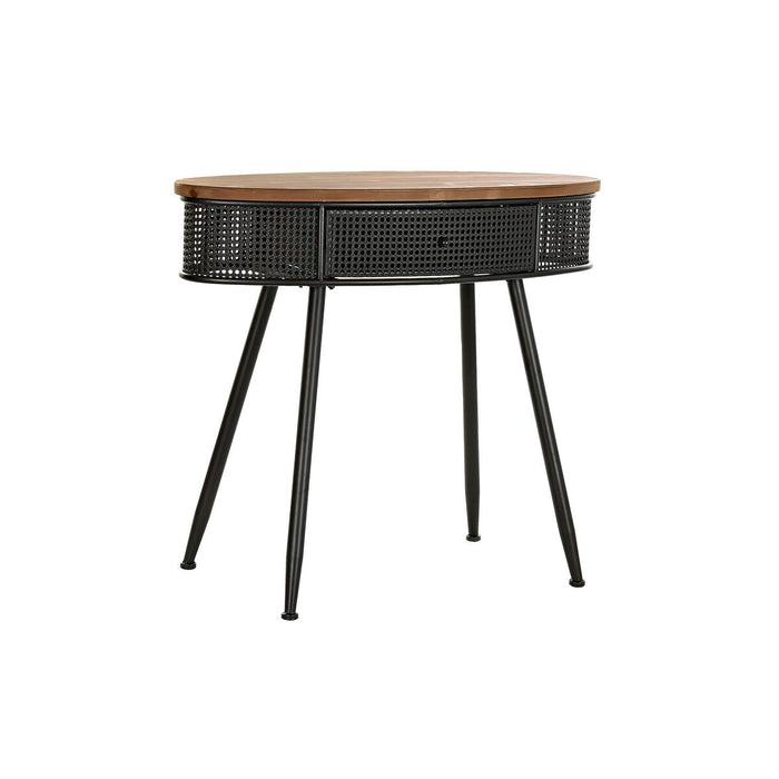 Consolă DKD Home Decor 90,5 x 39 x 78 cm Brad Negru Metal Maro