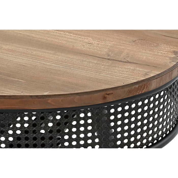 Masa de Cafea DKD Home Decor Maro Negru Metal Brad 120 x 58 x 42 cm