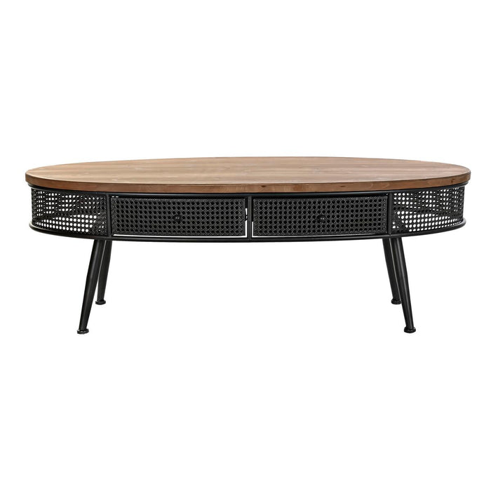 Masa de Cafea DKD Home Decor Maro Negru Metal Brad 120 x 58 x 42 cm