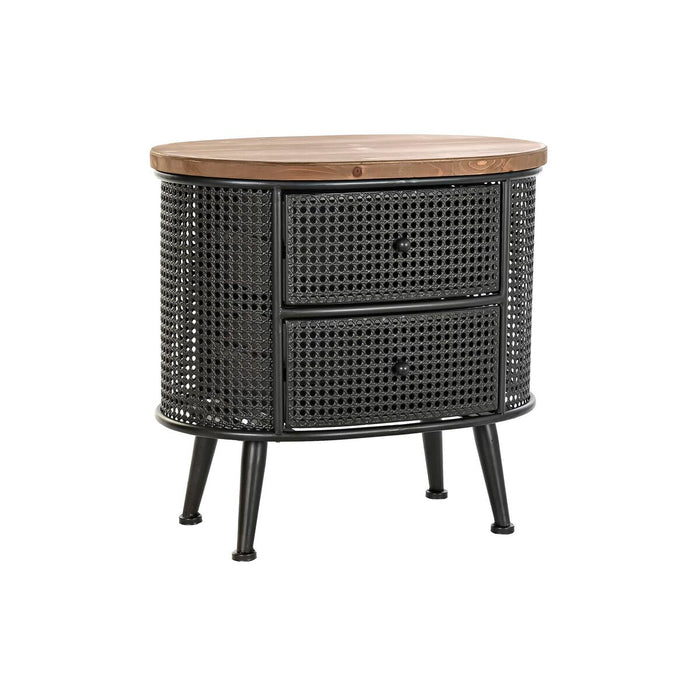 Noptieră DKD Home Decor Brad Metal (53 x 35 x 51 cm)