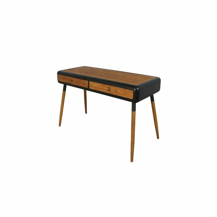 Consolă DKD Home Decor Negru Natural Maro închis Gri închis Metal Brad 120 x 50 x 77 cm