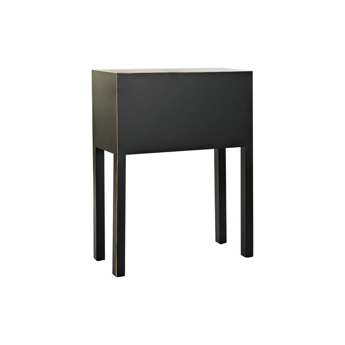 Consolă DKD Home Decor Alb Negru Auriu* Metal Brad Lemn MDF 63 x 28 x 83 cm