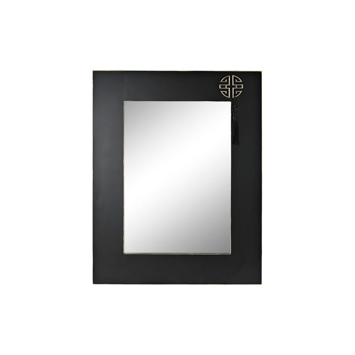 Oglindă de perete DKD Home Decor Brad Geam Roșu Negru Oriental Lemn MDF (70 x 2 x 90 cm)