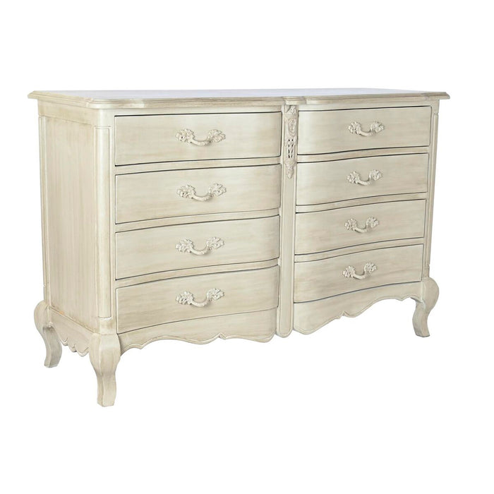Dulap cu Sertare DKD Home Decor 140 x 50 x 90 cm Gri Bej Lemn de mango Lemn MDF