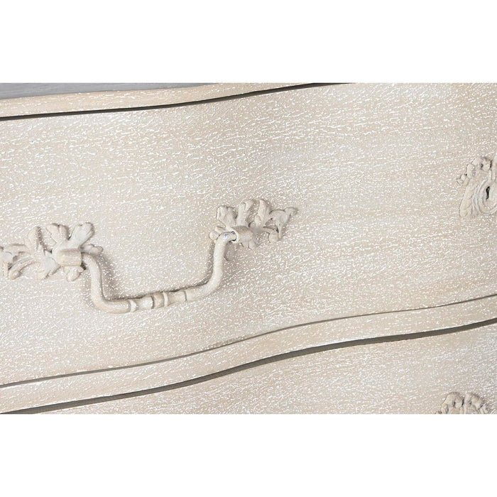 Dulap cu Sertare DKD Home Decor 123 x 50 x 80 cm Bej Gri Gri închis Lemn de mango Lemn MDF Romantic