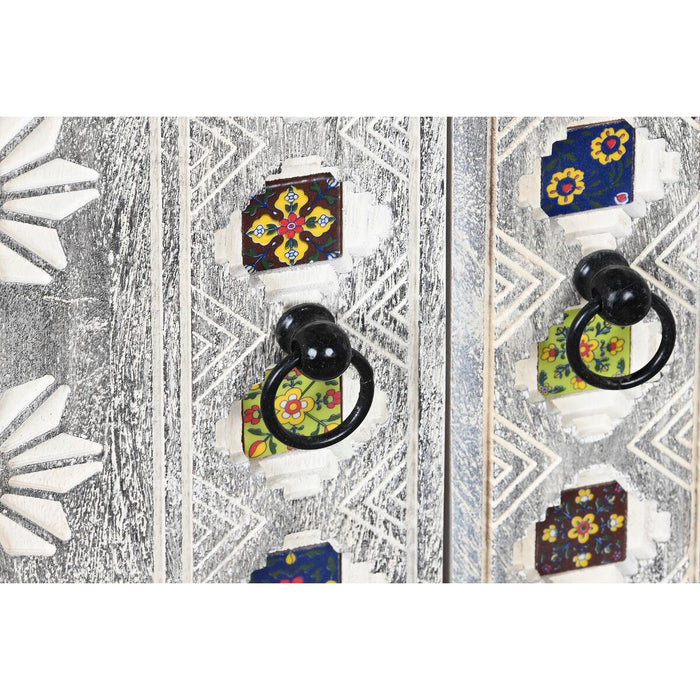 Servantă DKD Home Decor Ceramică Gri Alb Lemn de mango (150 x 38 x 80 cm)