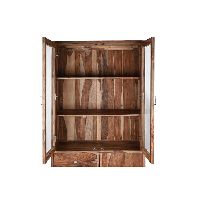 Stand Prezentare DKD Home Decor Geam Lemn de cauciuc 100 x 42 x 190 cm