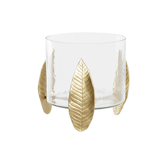 Suport de Lumânări DKD Home Decor Geam Aluminiu (26 x 26 x 27 cm)